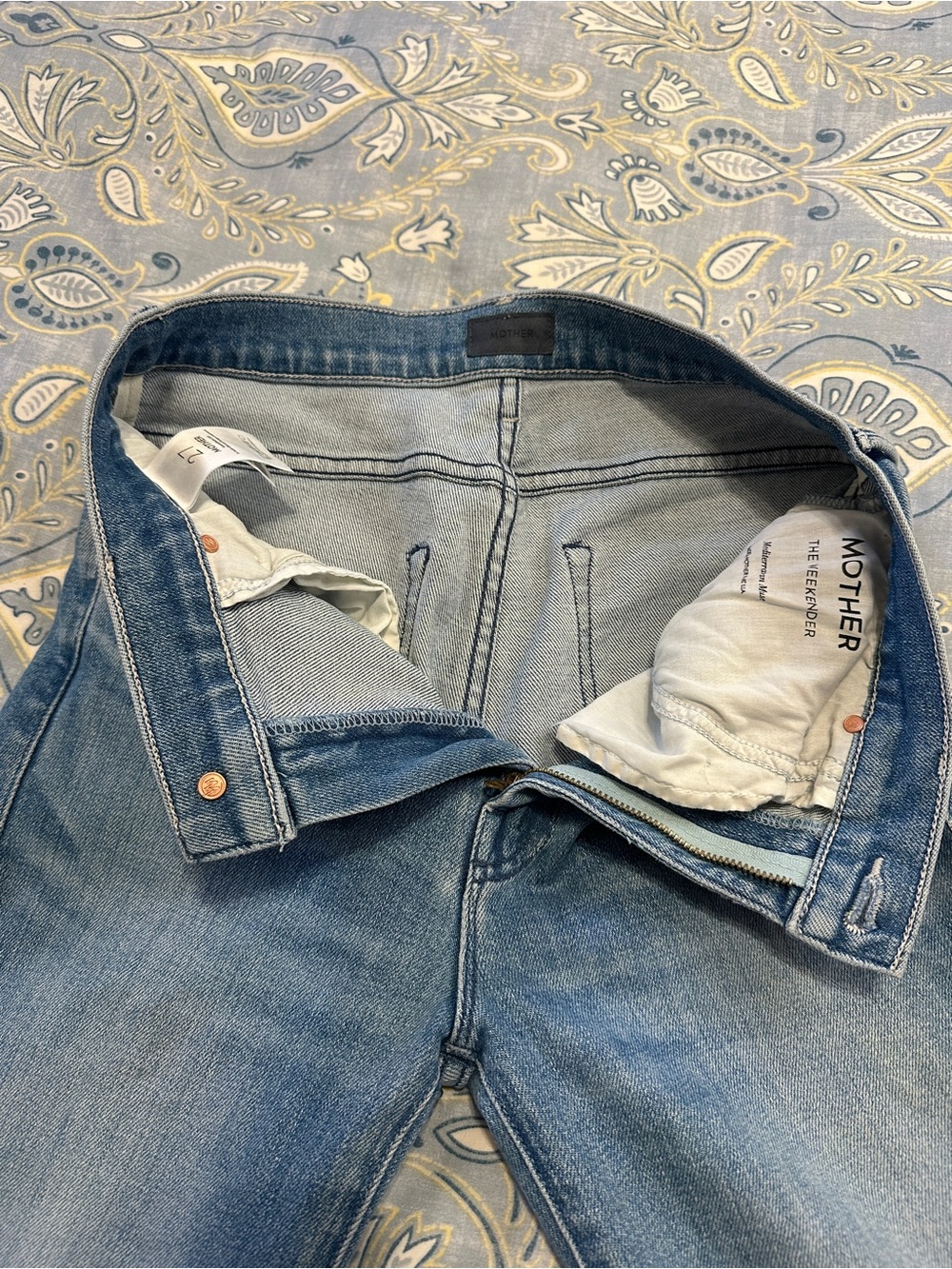 MOTHER Light Blue Skinny Jeans
